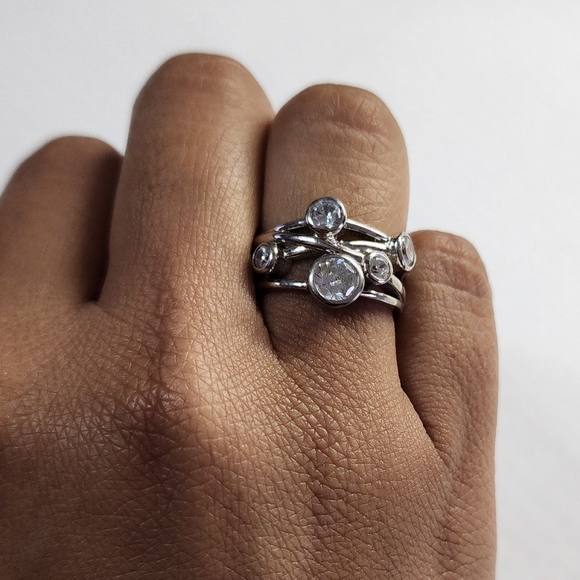 Bubble Silver ring - Picture 3 of 3